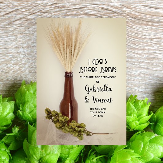 Wheat Wedding and Hops Brewery Wedding Drieluik Programma