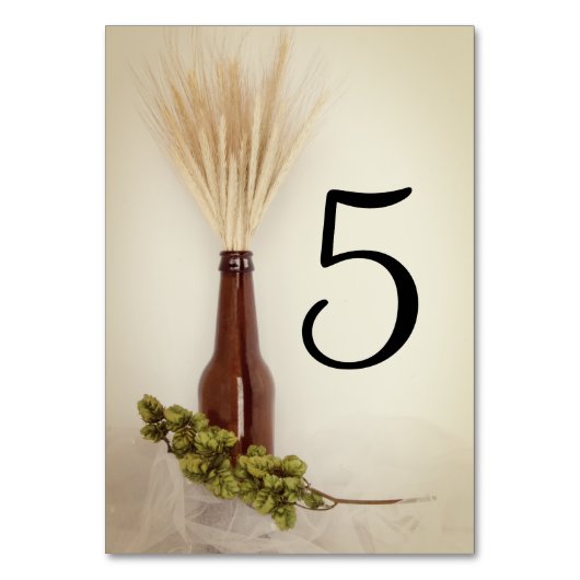 Wheat Wedding and Hops Brewery Wedding Kaart (Achterkant)