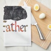 Wheaten & Black Schotse Terriërs Vader Theedoek (Quarter Fold)