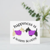 Wheaten & Black Scottie Happiness Briefkaart (Staand voorkant)