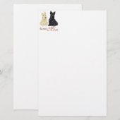 Wheaten & Black Scotties Moederdag Briefpapier (Voorkant / Achterkant)