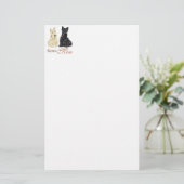 Wheaten & Black Scotties Moederdag Briefpapier (Staand voorkant)