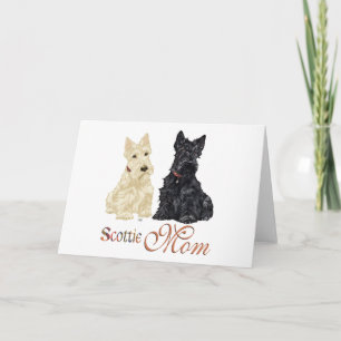 Wheaten & Black Scotties Moederdag Kaart