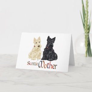 Wheaten & Black Scotties Moederdag Kaart