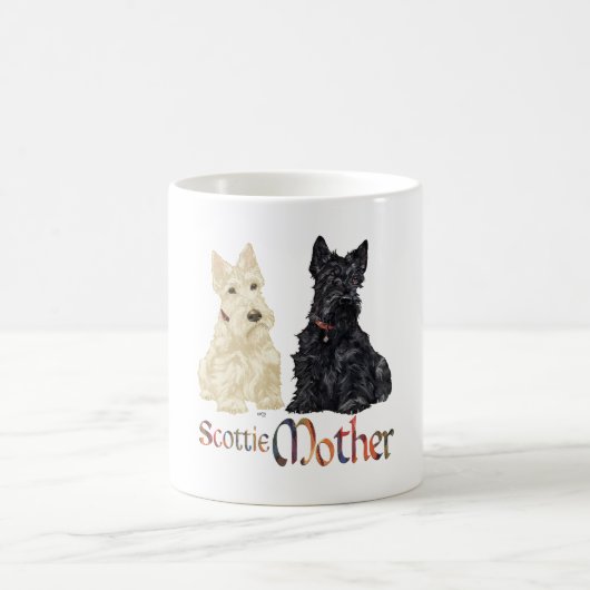Wheaten & Black Scotties Moederdag Koffiemok (Center)