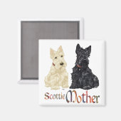 Wheaten & Black Scotties Moederdag Magneet (Voorkant / Achterkant)