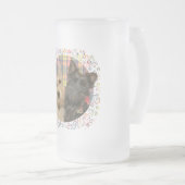 Wheaten & Black Scotties op Tartan Matglas Bierpul (Voorkant rechts)