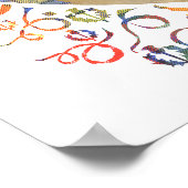 Wheaten & Black Scotties op Tartan Poster (Hoek)