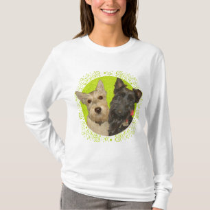 Wheaten & Black Scottish Terriers T-shirt