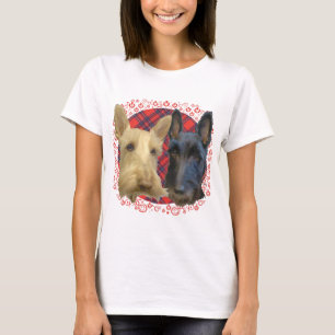 Wheaten & Black Scottish Terriers T-shirt