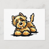Wheaten Cairn Terrier Art Briefkaart (Voorkant)