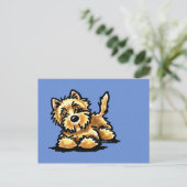 Wheaten Cairn Terrier Briefkaart (Staand voorkant)