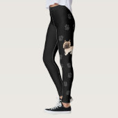 Wheaten Cairn Terrier Cute Cartoon Dog & Paws Leggings (Links)