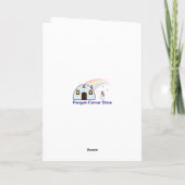 Wheaten Cairn Terrier met een kerstboog Kaart (Achterkant)