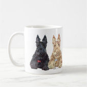 Wheaten en Black Scottie Dogs Koffiemok (Links)