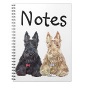 Wheaten en Black Scottie Dogs Notitieboek (Voorkant)