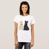 Wheaten en Black Scottish Terriers T-shirt (Voorkant volledig)