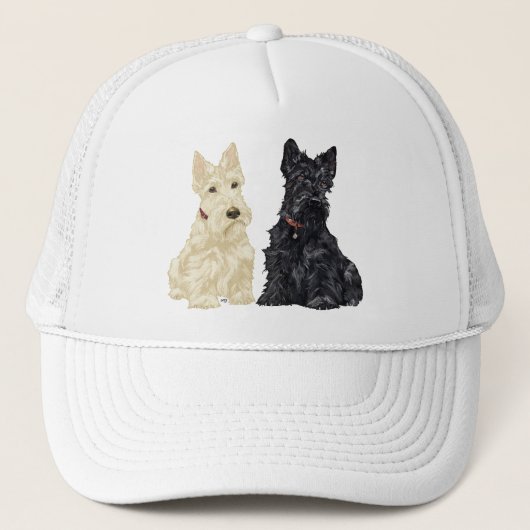 Wheaten en Black Scottish Terriers Trucker Pet (Voorkant)