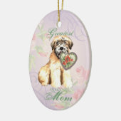 Wheaten Heart Mam Keramisch Ornament (Links)