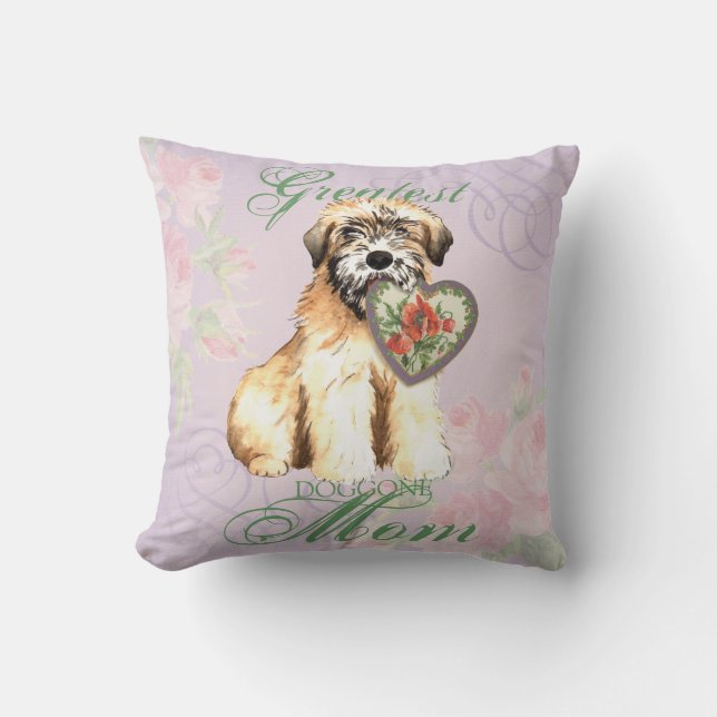 Wheaten Heart Mam Kussen (Voorkant)