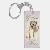 Wheaten Heart Mam Sleutelhanger (Voorkant Links)