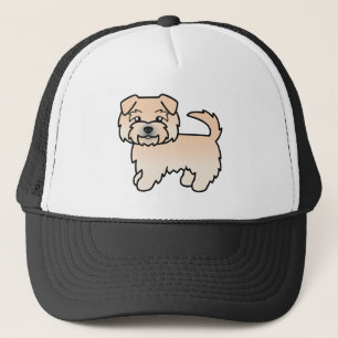Wheaten Norfolk Terrier Cartoon Hondenillustratie Trucker Pet