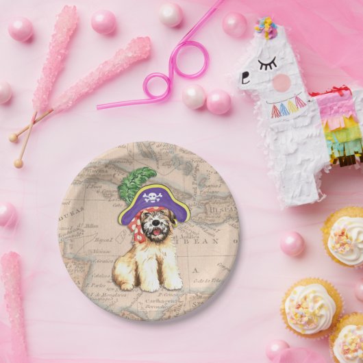 Wheaten Pirate Papieren Bordje (Feest)