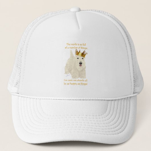 Wheaten Schotse Terrier Koning Trucker Pet (Voorkant)