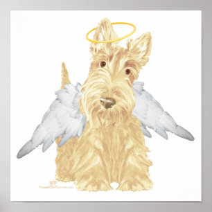 Wheaten Scottie Angel Poster