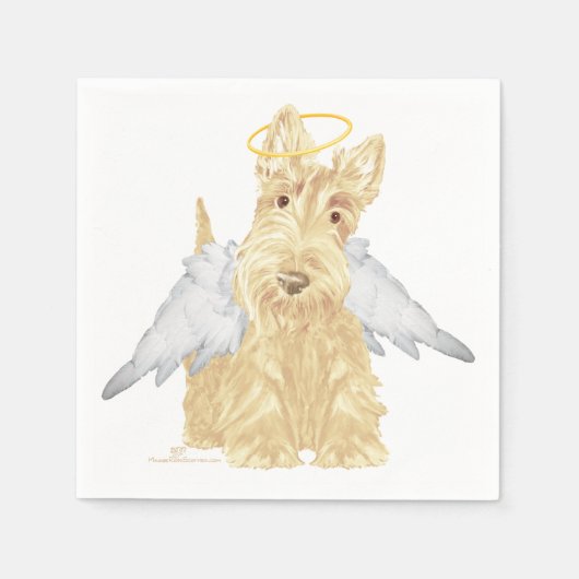 Wheaten Scottie Angel Servet (Voorkant)