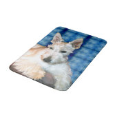 Wheaten Scottie Bath Mat (Gekanteld)
