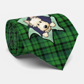 Wheaten Scottie BLAST Plays Stropdas (Opgerold)