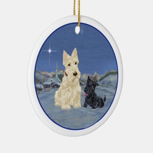 Wheaten Scottie Dog Ornament (Rechts)
