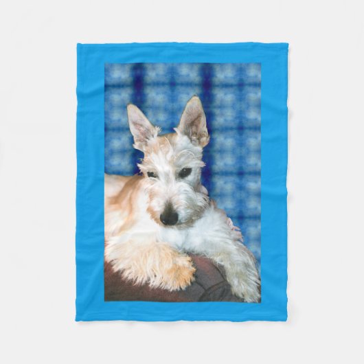 Wheaten Scottie Fleece Deken (Voorkant)