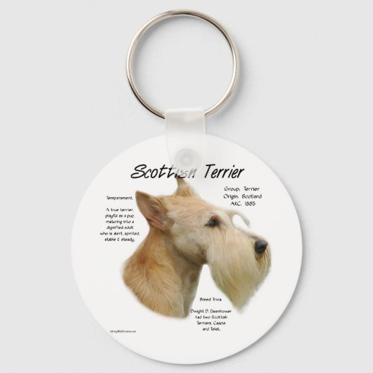 Wheaten Scottie Geschiedenis Sleutelhanger (Voorkant)