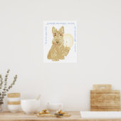Wheaten Scottie Goedenacht Poster (Keuken)