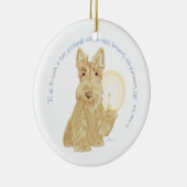 Wheaten Scottie Goodnight Keramisch Ornament (Rechts)