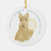 Wheaten Scottie Goodnight Keramisch Ornament (Voorkant)