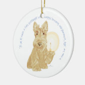 Wheaten Scottie Goodnight Keramisch Ornament (Links)