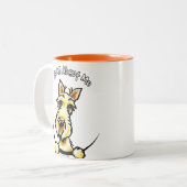 Wheaten Scottie IAAM Tweekleurige Koffiemok (Voorkant links)