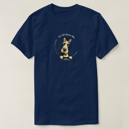 Wheaten Scottie is helemaal over mij T-shirt (Design voorkant)