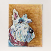 Wheaten Scottie Puzzle Legpuzzel (Verticaal)