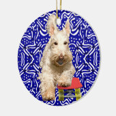 Wheaten Scottie Skateboard Ornament (Links)