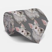 Wheaten Scottie Stropdas (Opgerold)