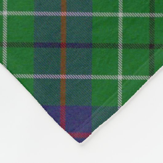 Wheaten Scottie Tartan Fleece Deken (Hoek)