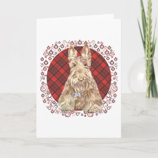 Wheaten Scottie Tartan Kaart (Voorkant)