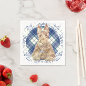 Wheaten Scottie Tartan Servetten (Insitu)