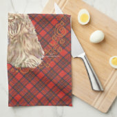 Wheaten Scottie Tartan Theedoek (Quarter Fold)