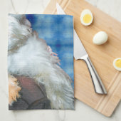 Wheaten Scottie Terrier Kitchen Towel Theedoek (Quarter Fold)