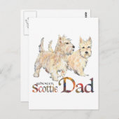 Wheaten Scotties Celebrate Vaderdag Briefkaart (Voorkant / Achterkant)